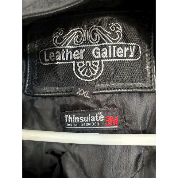 Vintage Leather Gallery Mens Leather Motorcycle Jacket XXL - Picture 4 of 4